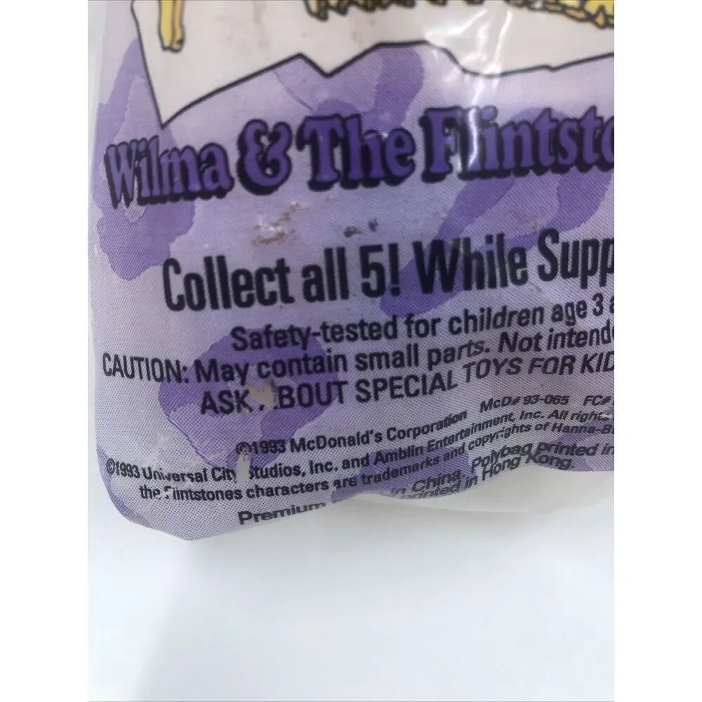 The Flinstones 1993 McDonald's Happy Meal Toy 'Fred & WilmaThe Flintsone's House